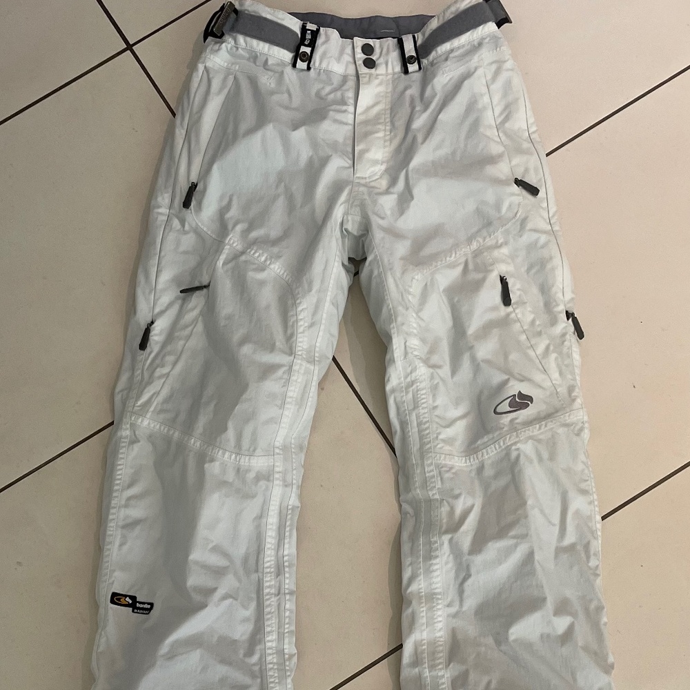 Vintage White Bonfire Snow Pants